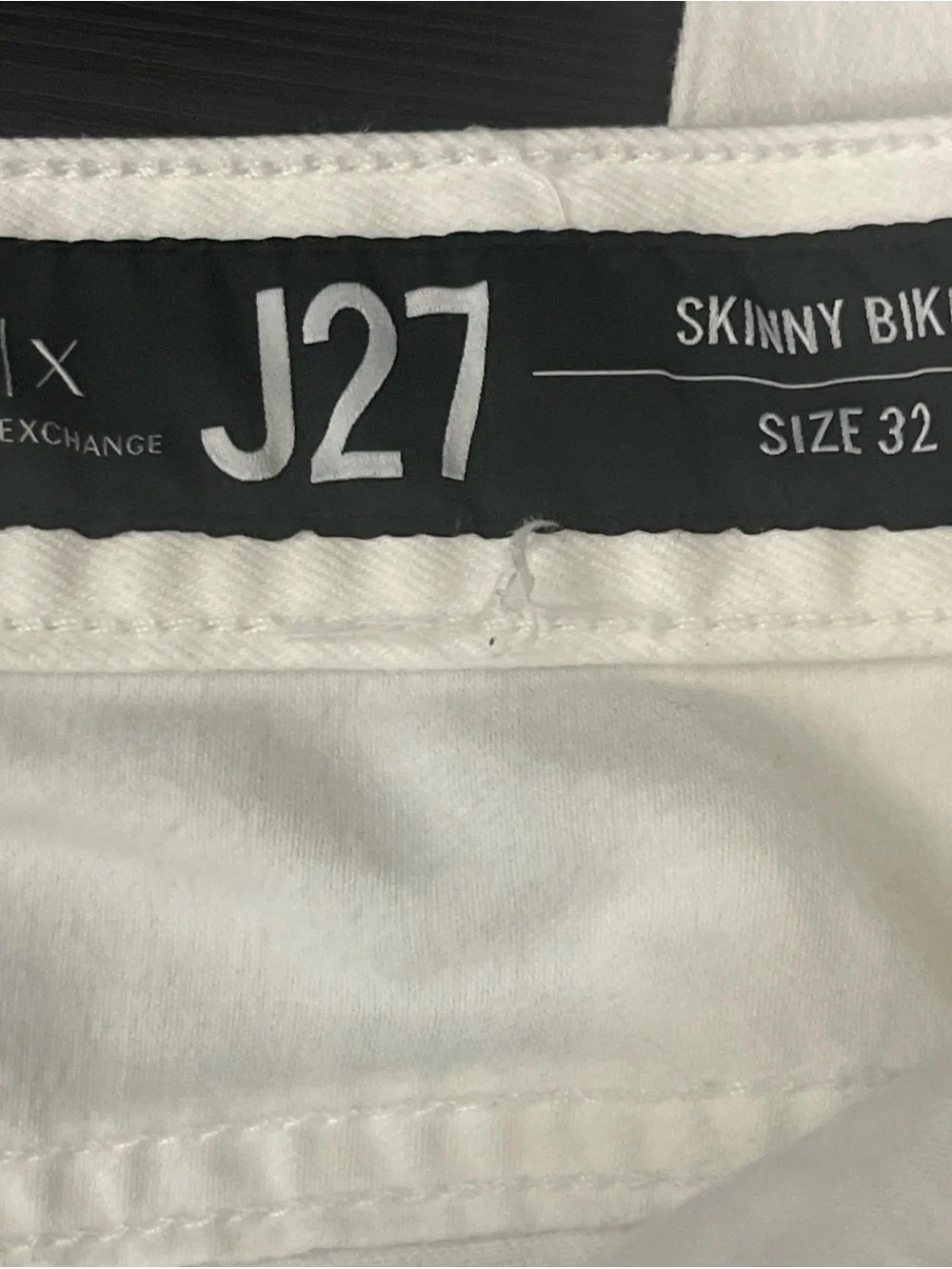 Armani Exchange A|X J27 Men's White Skinny Biker Stretch Jeans 32x30. See Pics